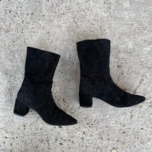 Coach Black Heeled Boots
